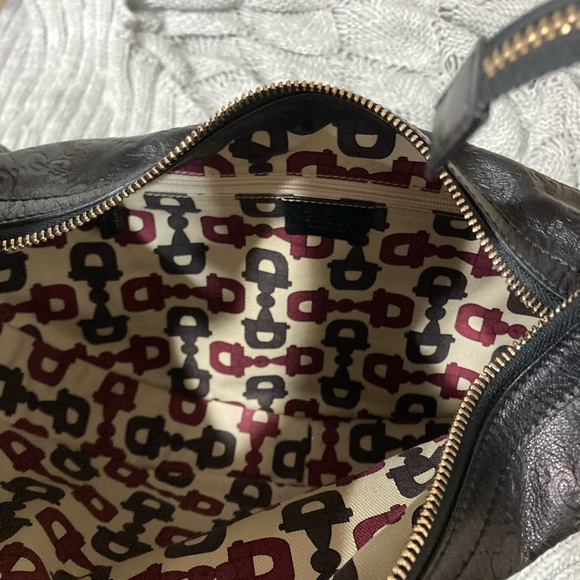 Gucci GG Vintage Canvas bag- crescent shaped handbag - Picture 4 of 6